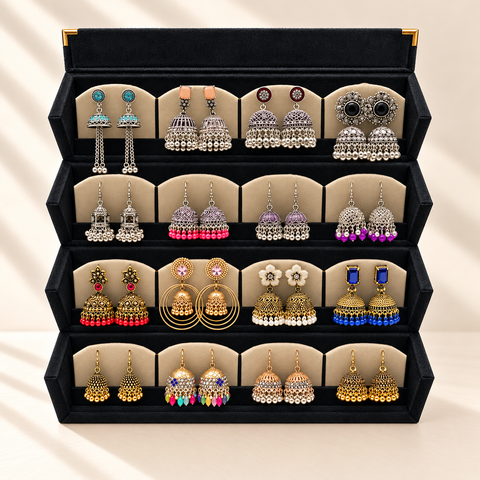 Shahi Dastan 16-Pair Luxury Jhumka Box