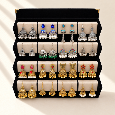Riwaayat 16-Pair Traditional Jhumka Box