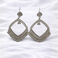 Ornate Silver Dangle Earrings