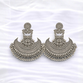 Antique Indian Silver Jhumka Earrings