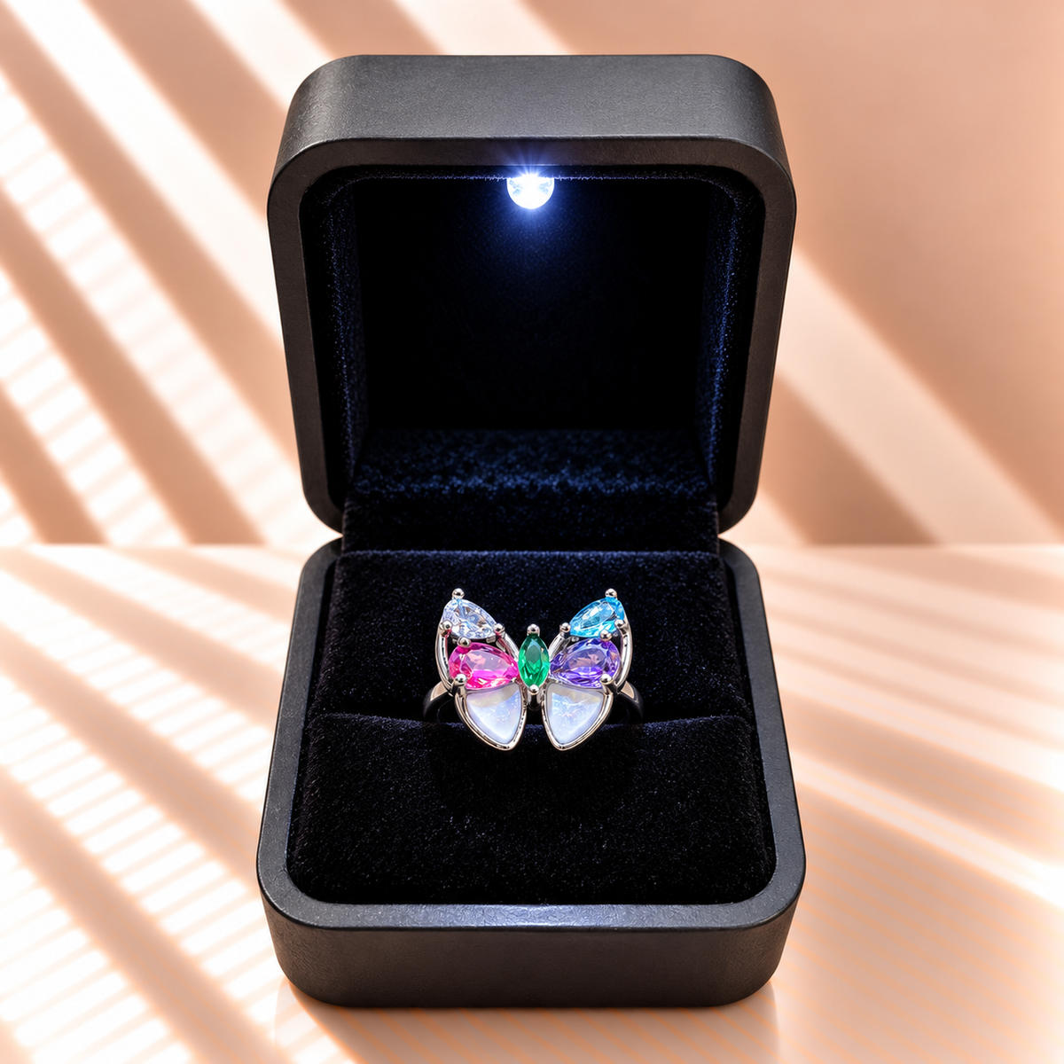 Prism Butterfly Ring