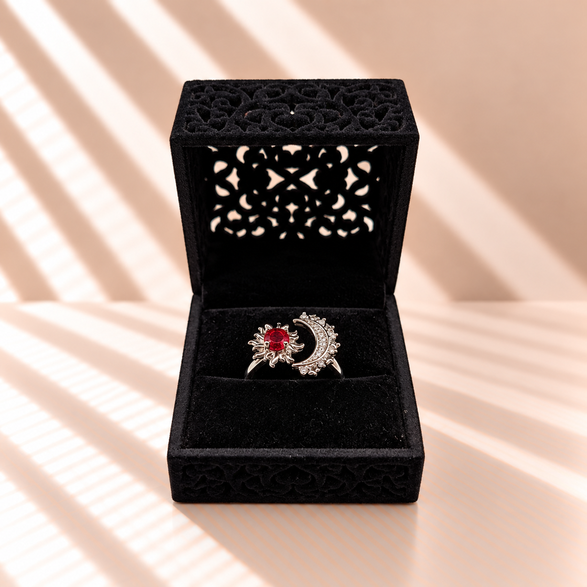 Ruby Moon Ring