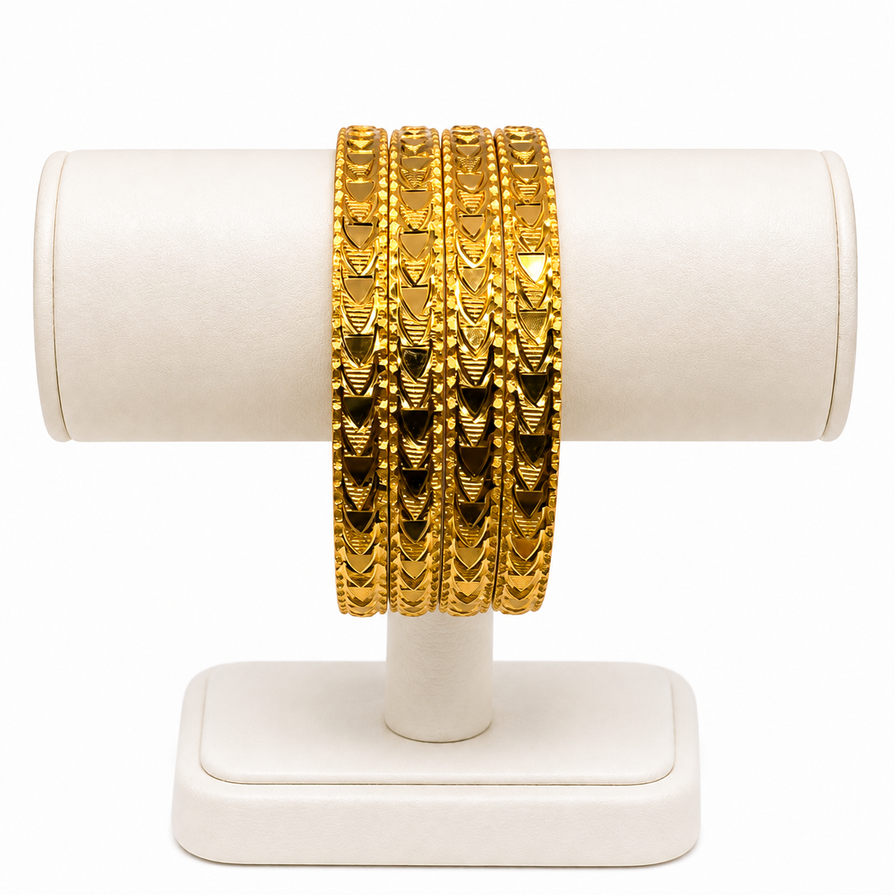 Golden Arrow Bangles (Gold Plated) – Set of 4