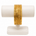 Imperial Gold-Plated Bangles – Set of 4