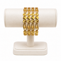 Festive Infinity Charm Gold-Plated Bangles – Set of 4 – Bridal & Festive Chooriyan