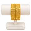 Regal Pattern Gold-Plated Bangles – Set of 4