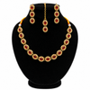 Ruby Halo Jewellery Set