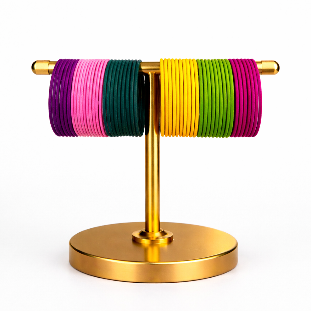 5 Color Plain Bangles Set | 5 Dozen Chooriyan | Multicolor Daily Wear Bangles