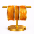 Premium Pearl & Stone Bangles Set – Elegant Festive Jewelry