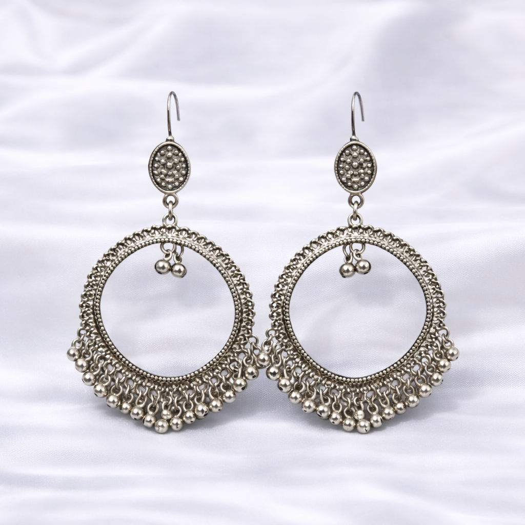 Antique Silver Dangle Earrings