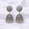 Antique Silver Jhumka Earrings