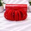 Classic Red Velvet Plain Bangle Set (3 Darjan – 36 Pieces)