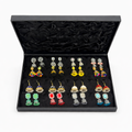 16 Pair Multicolor Jhumka Earrings Set – Traditional Ethnic Earrings Collection Box
