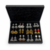 12 Pair Jhumka Earrings Collection – Multicolor Ethnic Earrings Set with Luxury Jewelry Box