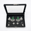 Green Stone Oxidized Earrings Collection Box – Traditional & Modern Earrings Set