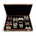 Luxury Velvet Jewelry Display Box with Jhumka Earrings – Premium Jewelry Organizer