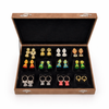 Colorful Jhumka & Hoop Earrings Collection in Velvet Jewelry Display Box
