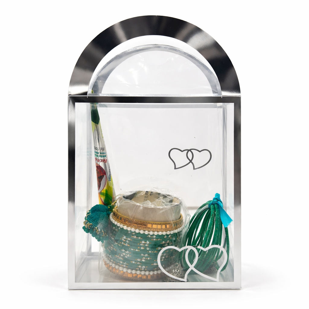 Elegant Green Bangle Jewelry Gift Hamper for Women