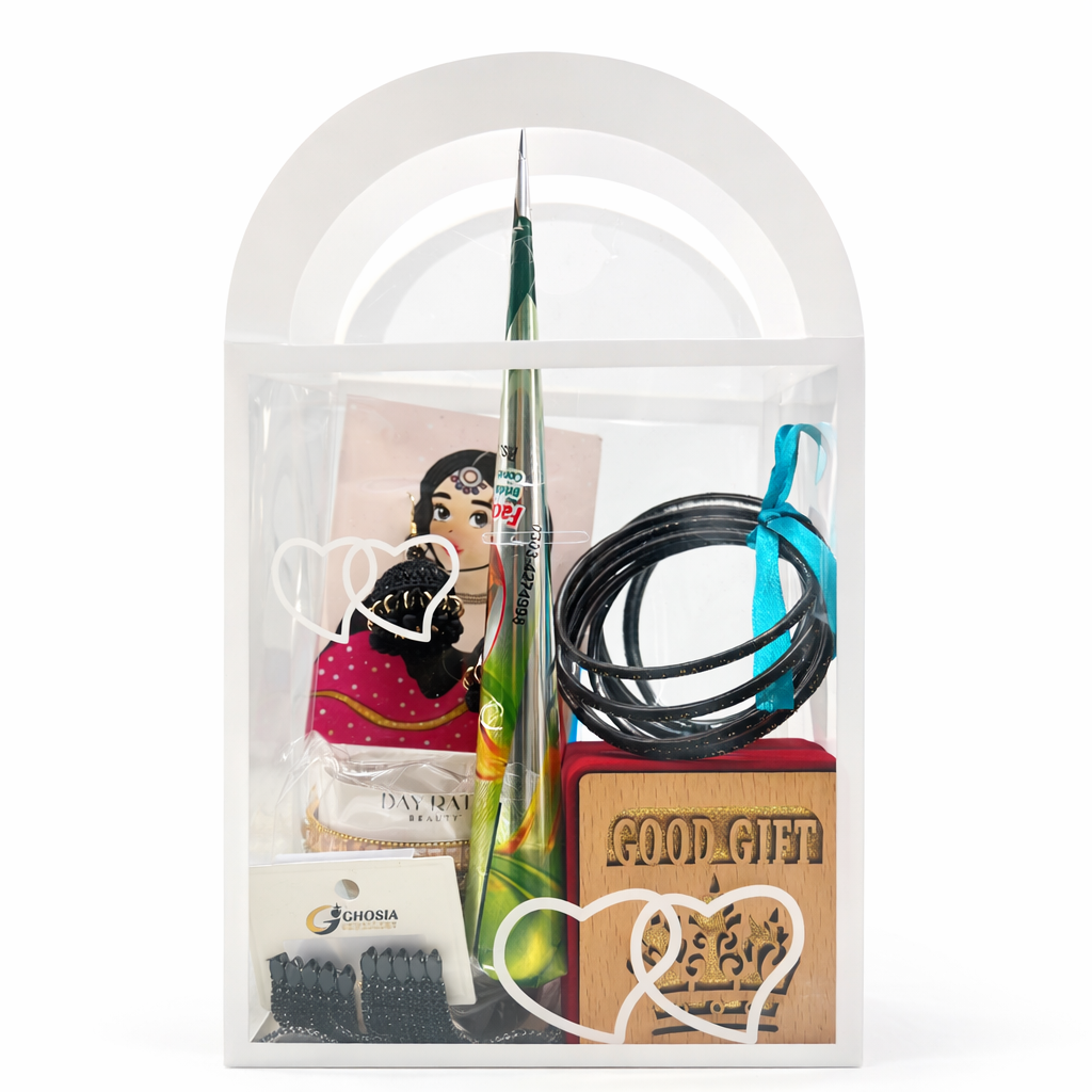 Elegant Black Jewelry Gift Hamper with Bangles & Earrings – Premium Gift Set