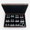 Premium Festive Jhumka Set – 12 Pairs Designer Oxidized Earrings in Velvet Box – Festive Wear
