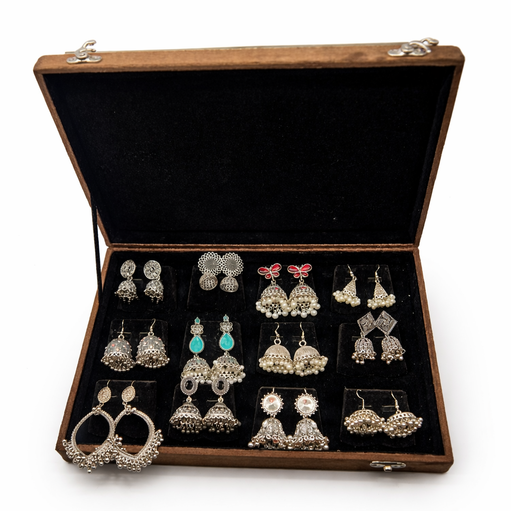 Luxury Jhumka Earrings Collection Box