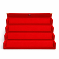 Red Velvet Jewelry Display Box – Multi Layer Bracelet & Bangle Organizer