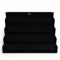 Black Velvet Jewelry Display Box – Multi Layer Bracelet & Bangle Organizer