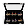 6 Pair Colorful Pearl Jhumka Earrings Set – Traditional Ethnic Earrings Collection with Display Box