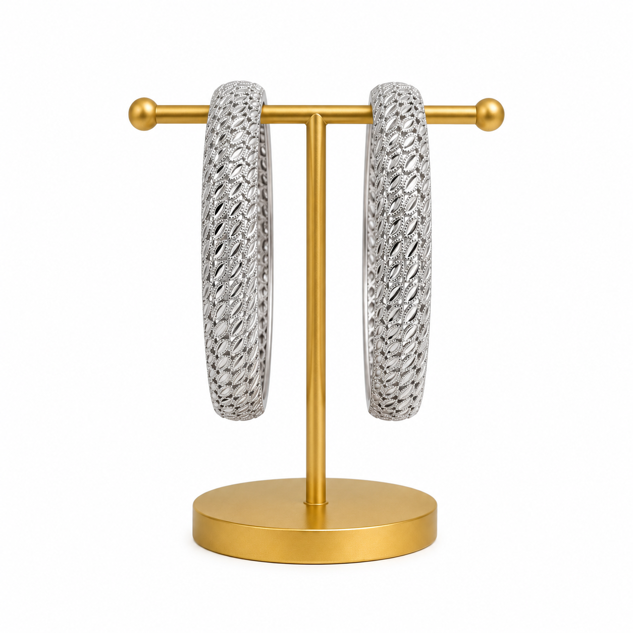 Elegant Silver Bangles