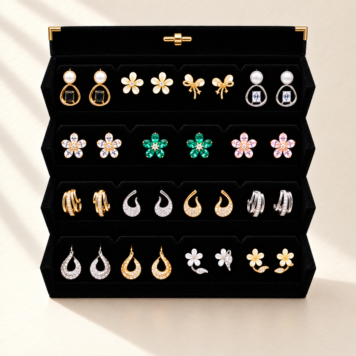 Gulzar Sitara 15-Pair Earring Box