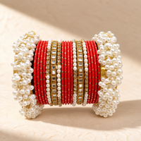Traditional Pearl Bangle Set – Multiple Colors