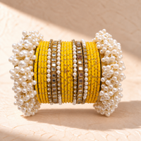 Traditional Pearl Bangle Set – Multiple Colors