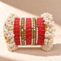 Traditional Pearl Bangle Set – Multiple Colors