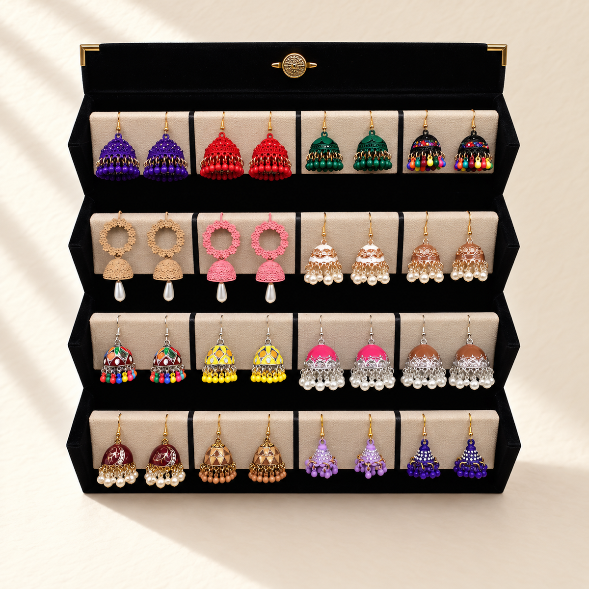 Rang-e-Mehfil 16-Pair Jhumka Box