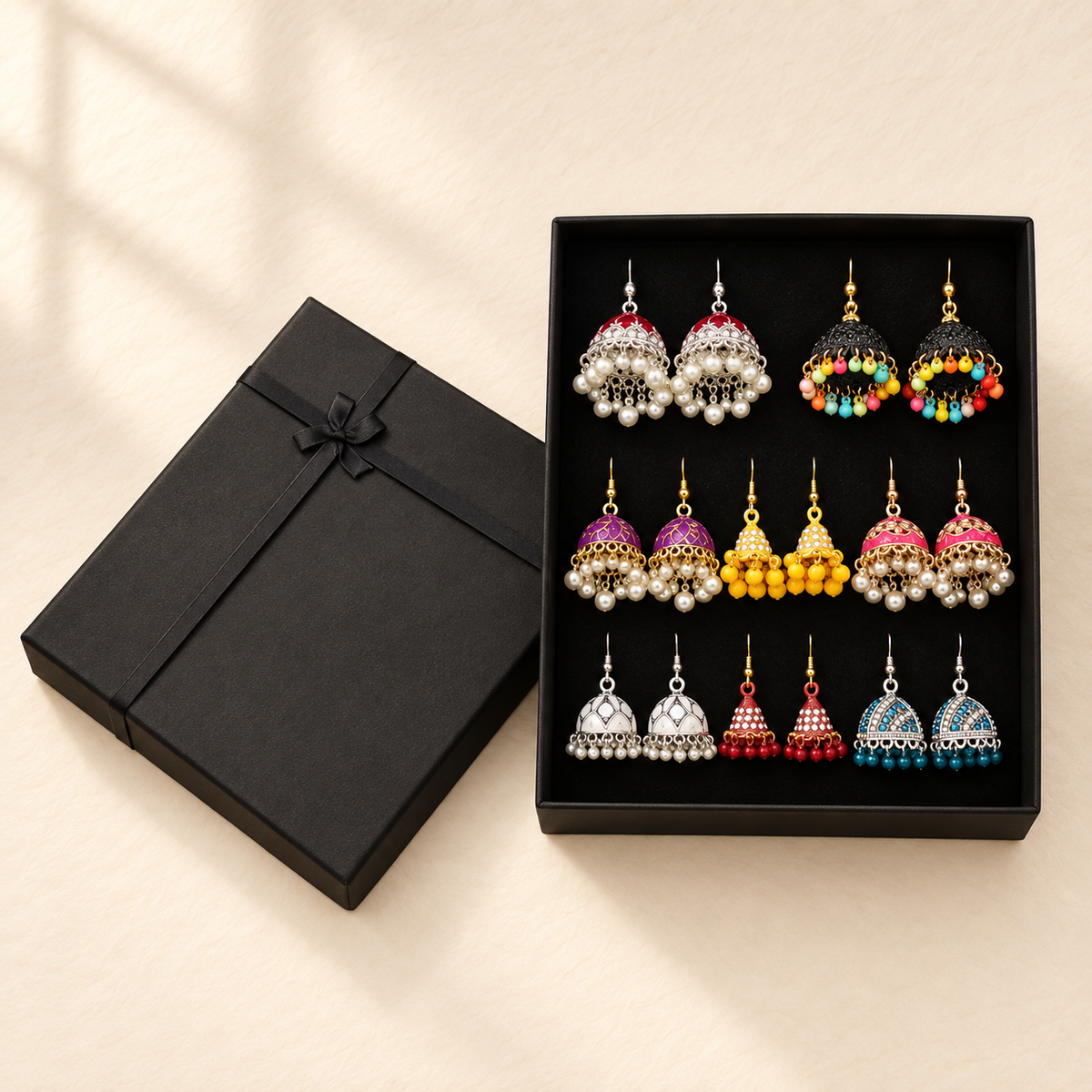 Jashn-e-Rang 8-Pair Jhumka Box