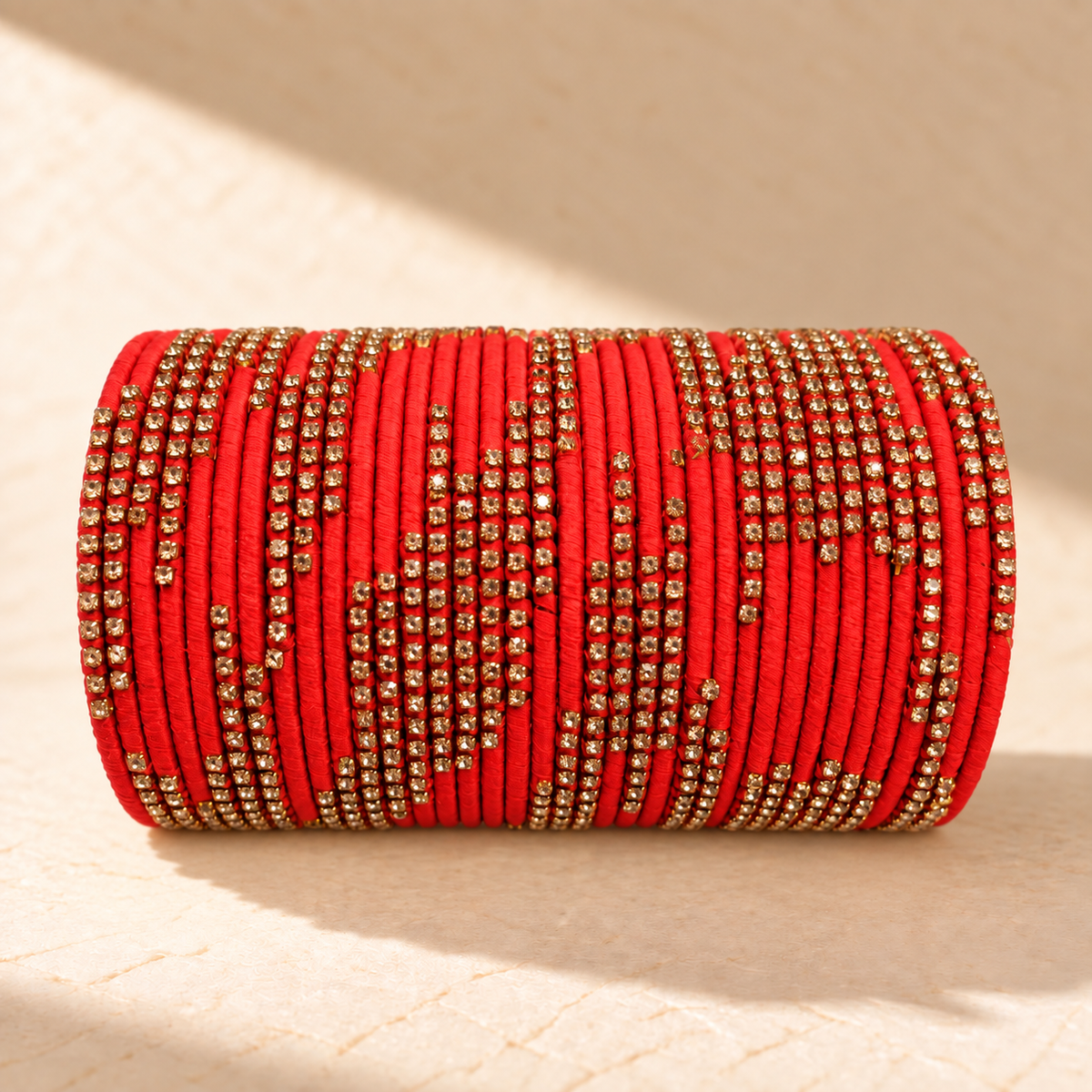 Zari Stone 3-Dozen Thread Bangle Set – Assorted Colors