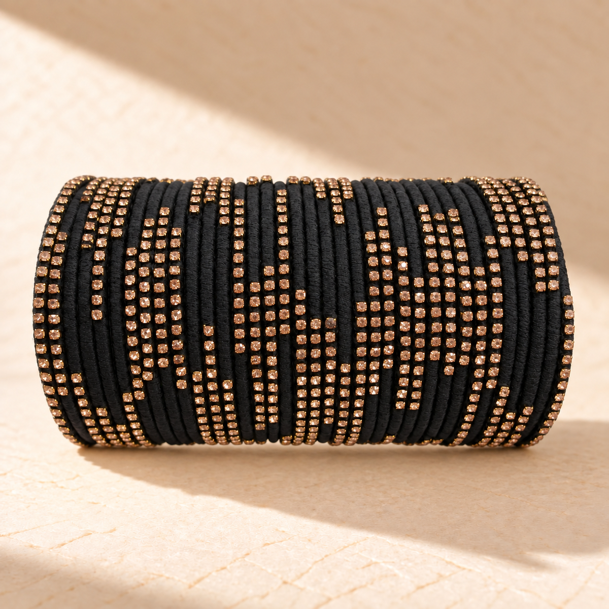 Zari Stone 3-Dozen Thread Bangle Set – Assorted Colors