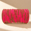 Zari Stone 3-Dozen Thread Bangle Set – Assorted Colors