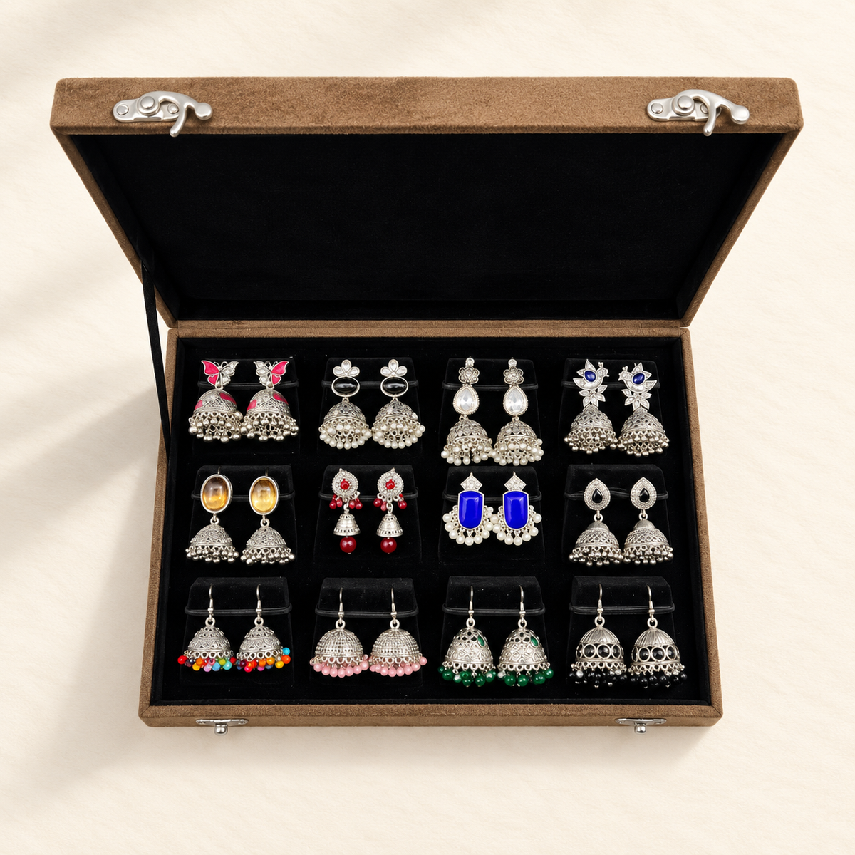 Chandni Bahar 12-Pair Jhumka Box