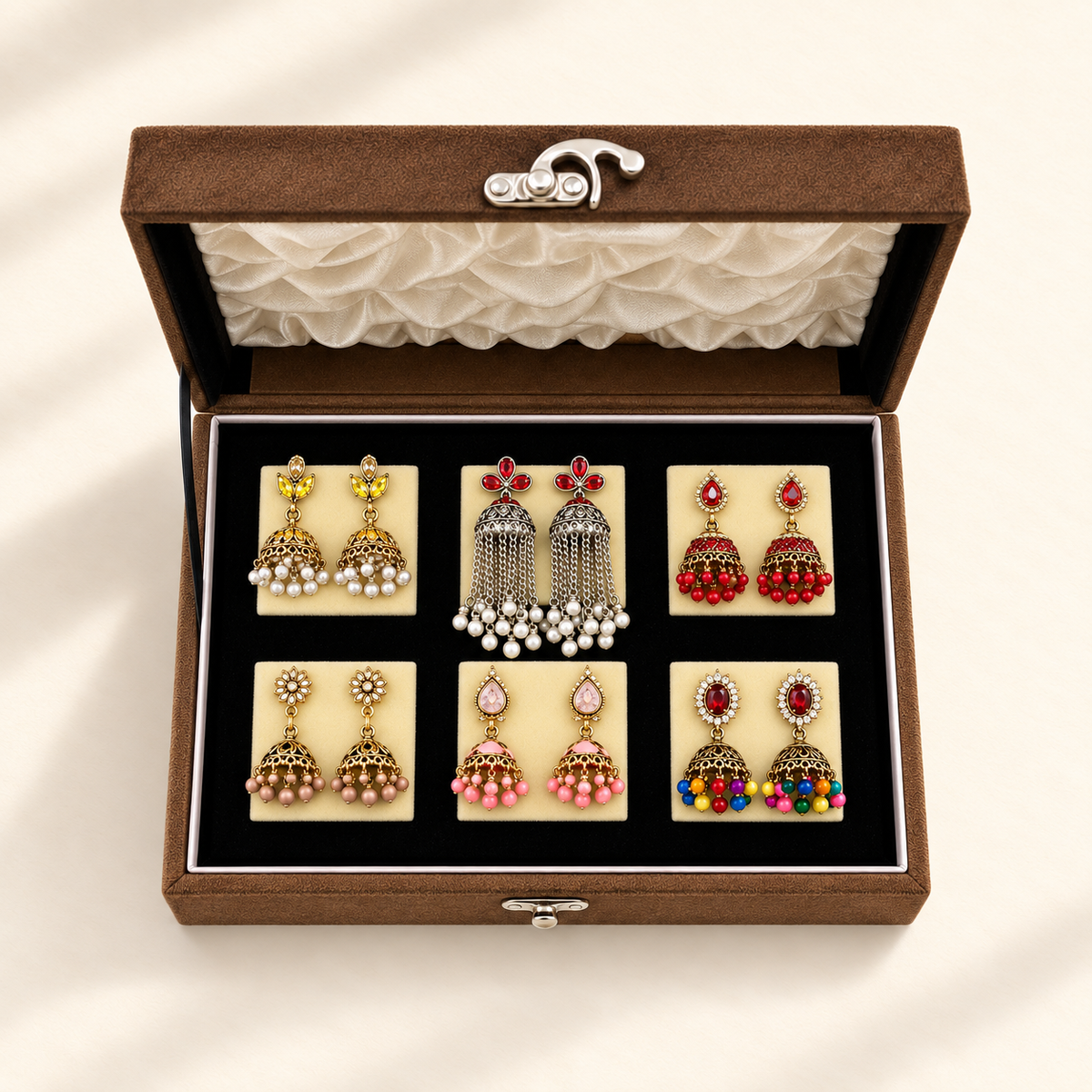 Rang-e-Mehak 6-Pair Jhumka Gift Box