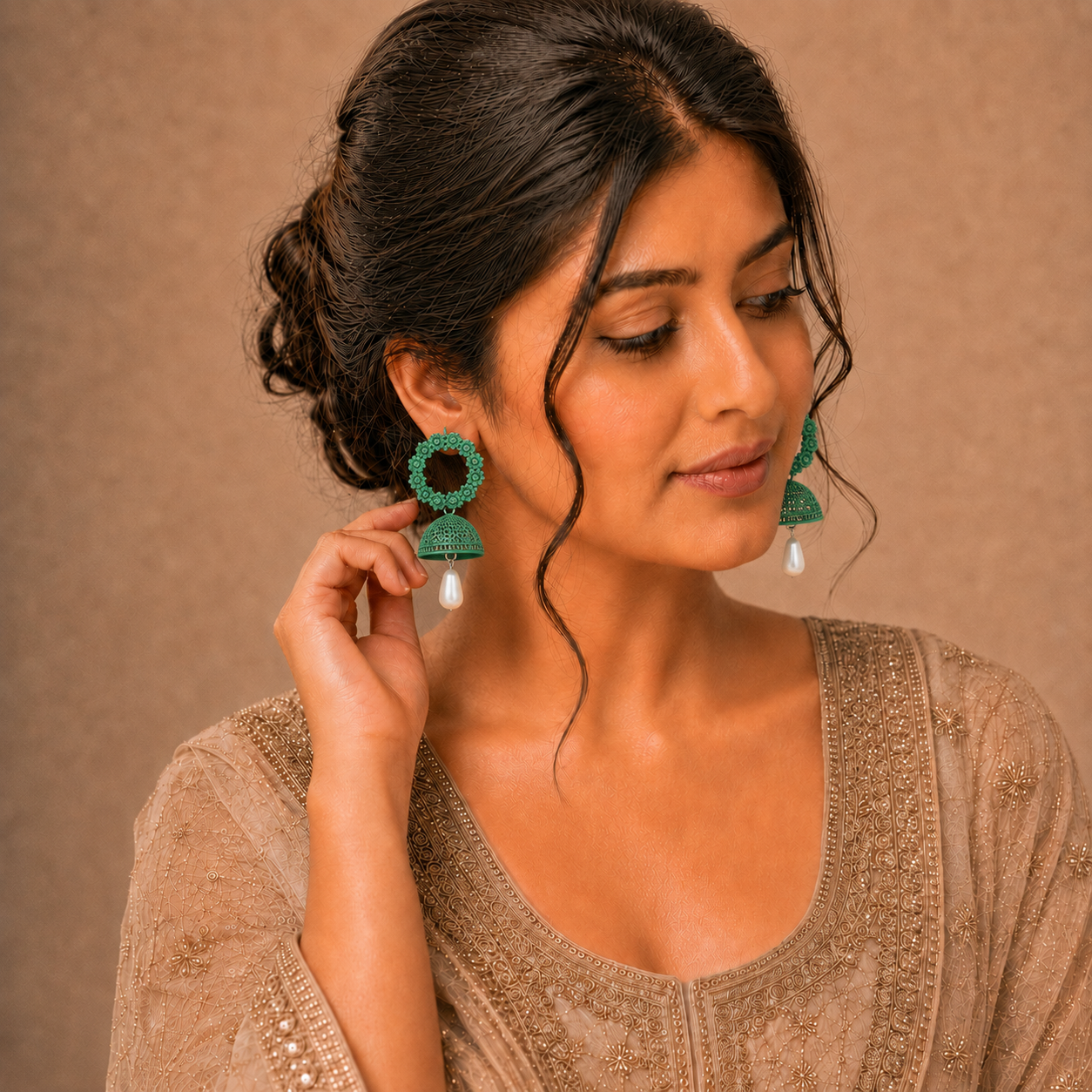 Colorful Designer Earrings Set – Desi Occasion Wear