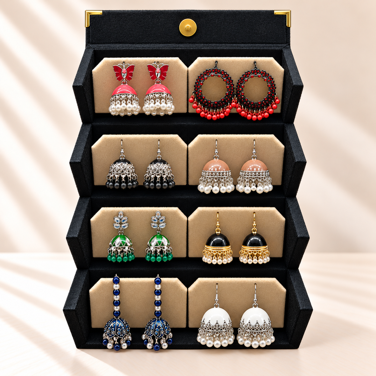 Rang-e-Gul 8-Pair Jhumka Box