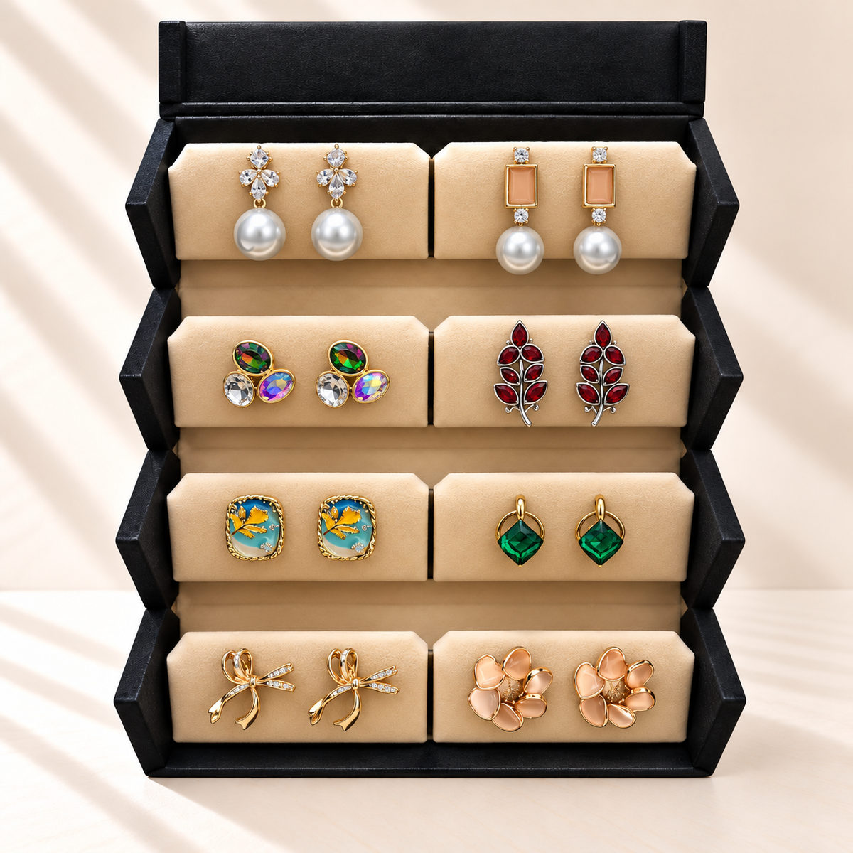 Noor-e-Gul 8-Pair Earrings Box