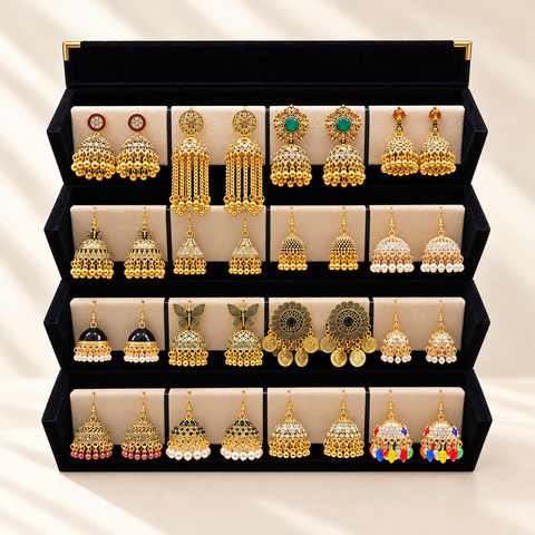 Zar-e-Mehfil 16-Pair Jhumka Box