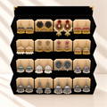 Zar-o-Chandi 16-Pair Royal Gold & Silver Jhumka Box