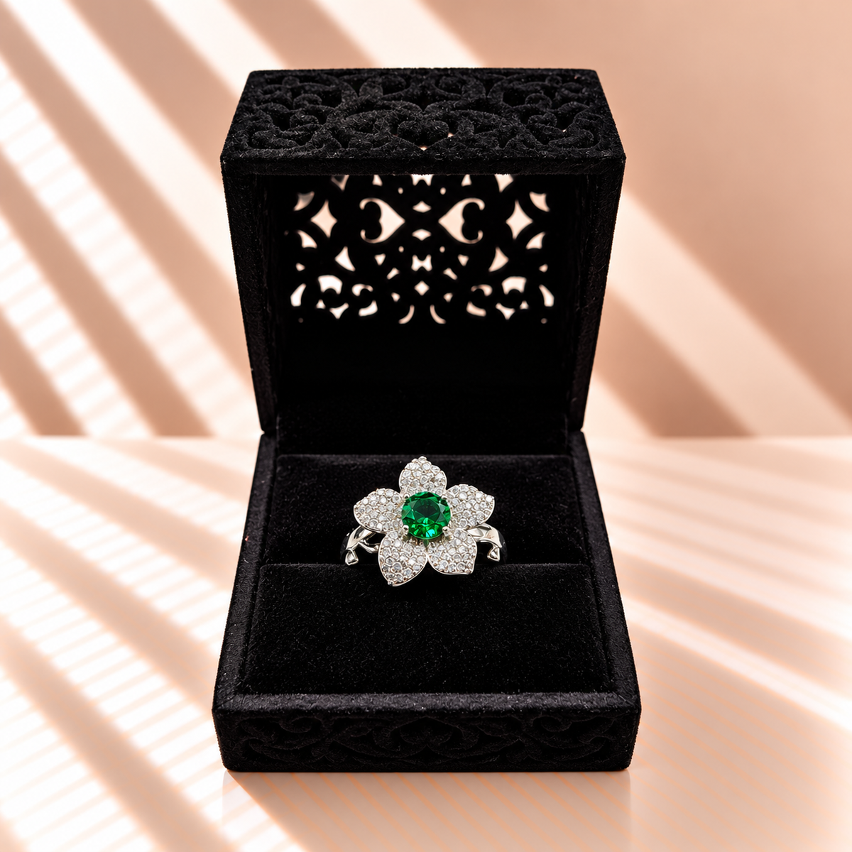 Emerald Bloom Ring