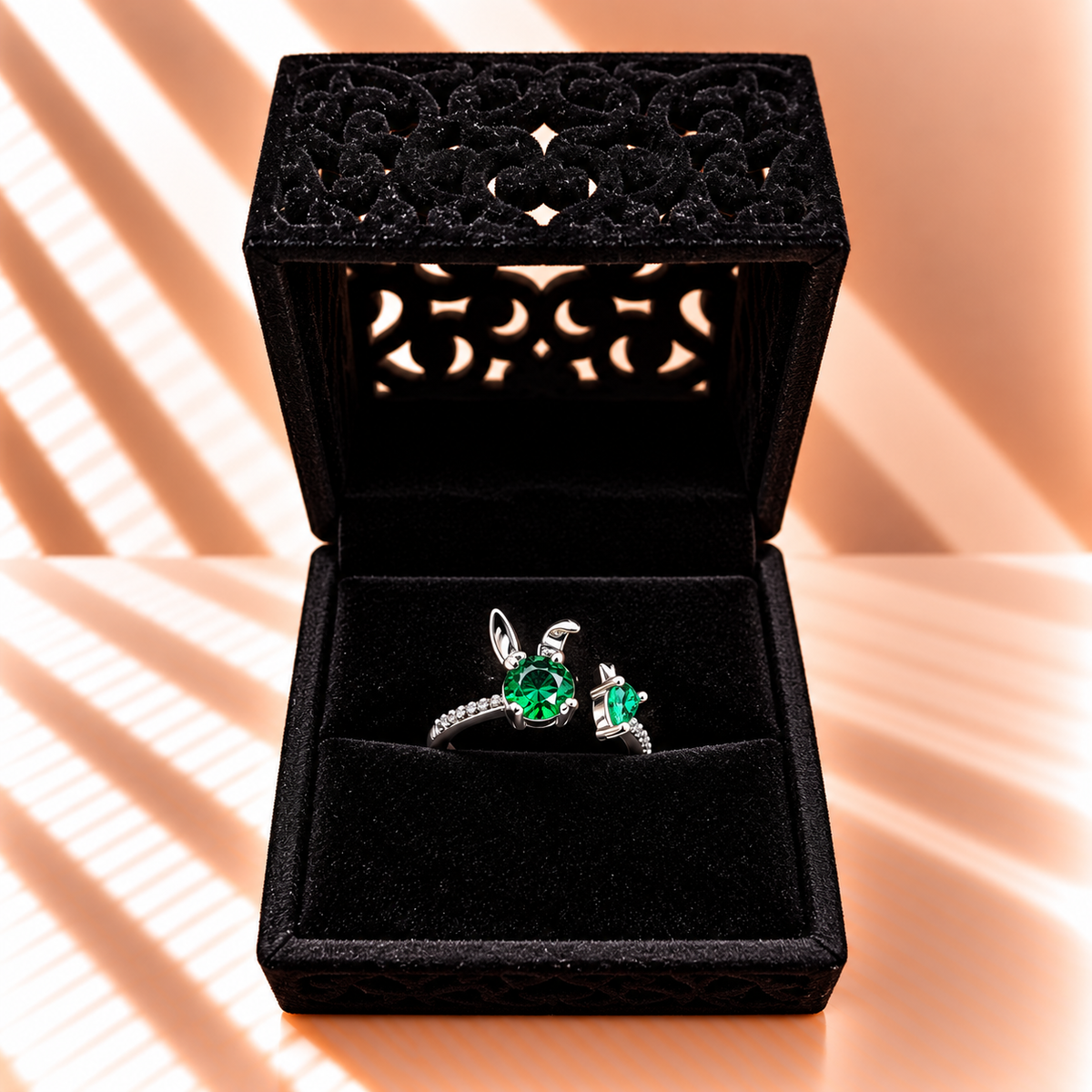 Emerald Bud Ring