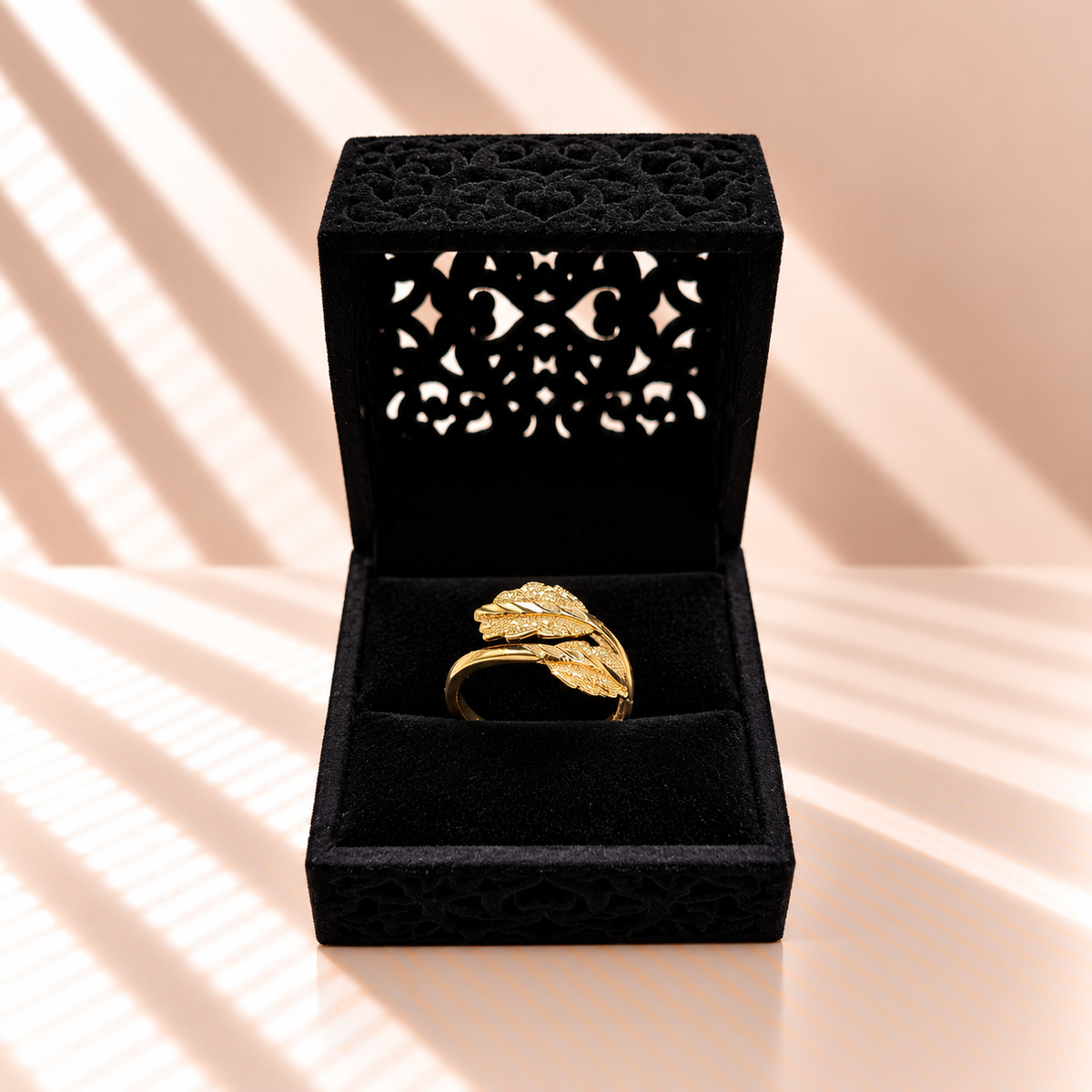 Golden Leaf Ring
