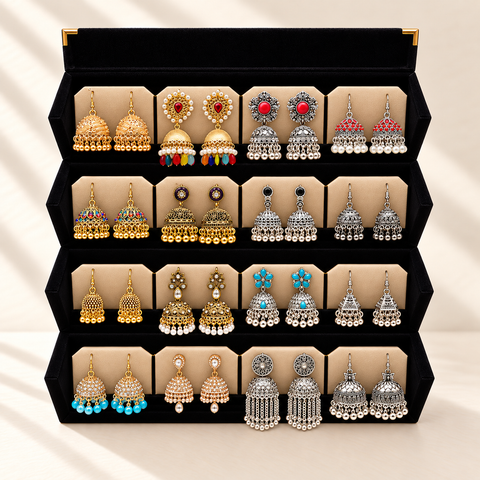 Rang-e-Zevar 16-Pair Jhumka Box