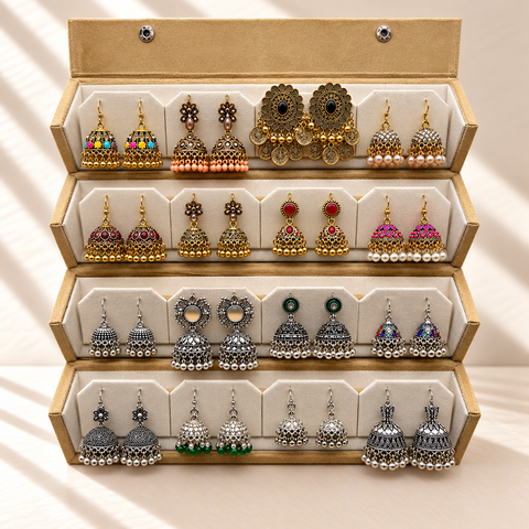 Zar-e-Riwaayat 16-Pair Jhumka Box